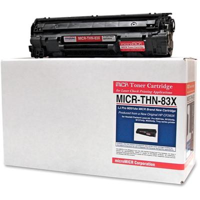 microMICR MICR Laser Toner Cartridge CF283X - Black - 1 Each - 2200 Pages