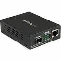 StarTech.com Gigabit Ethernet Fiber Media Converter with Open SFP Slot - 1 x Network (RJ-45) - Multi-mode, Single-mode - Gigabit Ethernet - 10Base-T, 1000Base-SX, 1000Base-LX, 100Base-TX, 1000Base-T - 1 x Expansion Slots - SFP - 1 x SFP Slots - AC Ad