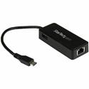 StarTech.com USB-C to Gigabit Network Adapter with Extra USB 3.0 Port - Black - USB 3.1 ASIX - AX88179 - 1 Port(s) - 1 - Twisted Pair - 10/100/1000Base-T - Desktop