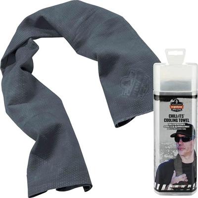Ergodyne Evaporative Cooling Towel - Gray - 1 Each
