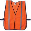 Ergodyne Orange Standard Vest - Fabric - Orange - High Visibility, Comfortable, Machine Washable, Breathable, Hook & Loop Closure, Reflective - 1 Each