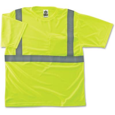 Ergodyne Class 2 Reflective Lime T-Shirt - Small Size