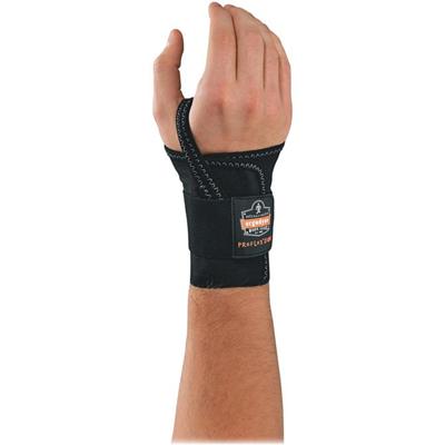 Ergodyne ProFlex 4000 Single-Strap Wrist Support - Right-handed - 6" to 7" Waist Size - Black - 1 Each