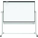 Quartet Magnetic Mobile Presentation Easel - 48" (4 ft) Width x 36" (3 ft) Height - White Painted Steel Surface - Graphite Frame - Magnetic - Assembly Required - 1 Each