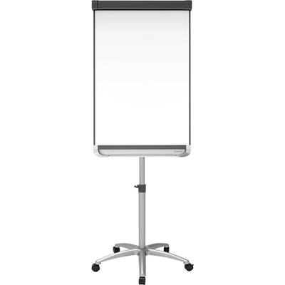 Quartet Prestige 2 Mobile Presentation Easel - 24" (2 ft) Width x 36" (3 ft) Height - White Painted Steel Surface - Graphite Aluminum Frame - Vertical - Magnetic - 1 Each