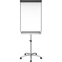 Quartet Prestige 2 Mobile Presentation Easel - 24" (2 ft) Width x 36" (3 ft) Height - White Painted Steel Surface - Graphite Aluminum Frame - Vertical - Magnetic - 1 Each