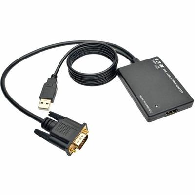Tripp Lite series VGA to HDMI Converter / Adapter - Functions: Signal Conversion - 1920 x 1080 - VGA - USB - 1 Each - External