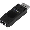 StarTech.com DisplayPort to HDMI Converter - Passive DP to HDMI Adapter - 4K - 1 x 20-pin DisplayPort DisplayPort 1.2 Digital Audio/Video Male - 1 x 19-pin HDMI HDMI 1.4 Digital Audio/Video Female - 3840 x 2160 Supported - Black - 1 Each