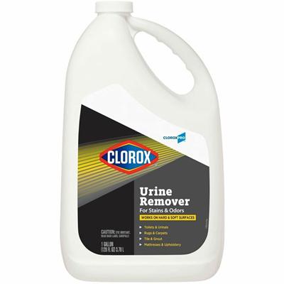 CloroxPro&trade; Urine Remover for Stains and Odors Refill - For Tile, Concrete, Hard Surface, Carpet, Hotel, Locker, School, Restroom, Mattress - 128 fl oz (4 quart) - Recommended For: Urine Remover, Stain Remover, Odor Remover - Bleach-free, Dispos