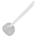 Genuine Joe Toilet Bowl Mop - 4.50" Height Head - 12" Length Plastic Handle - Acid Resistant, Durable, Long Lasting, Lightweight, Fatigue-free - White - 100 / Carton