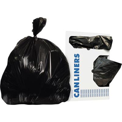 Heritage Linear Low-Density 0.35mil Can Liners - 16 gal Capacity - 32" Length x 24" Width x 0.35 mil (9 Micron) Thickness - Low Density - Black - Linear Low-Density Polyethylene (LLDPE) - Can, Waste Disposal - 1 Carton