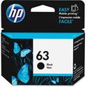 HP 63 Original Inkjet Ink Cartridge - Black - 1 Each - 170 Pages