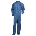 Kleenguard A20 Coveralls - Zipper Front, Elastic Back, Wrists & Ankles - 3-Xtra Large - Flying Particle, Contaminant, Dust Protection - Blue - Zipper Front, Elastic Wrist & Ankle, Breathable, Comfortable - 20 / Carton