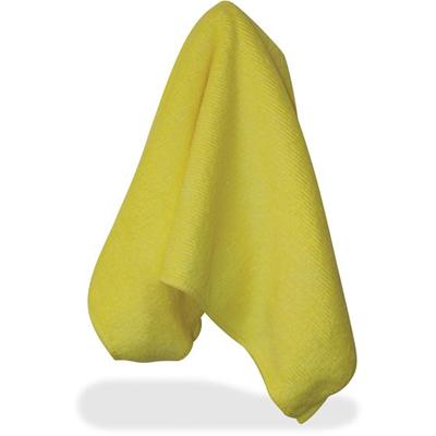 Impact Yellow Microfiber Cloths - For Multipurpose - 16" Length x 16" Width - Recommended For: Dust Remover, Dirt Remover - Yellow - 12 / Bag