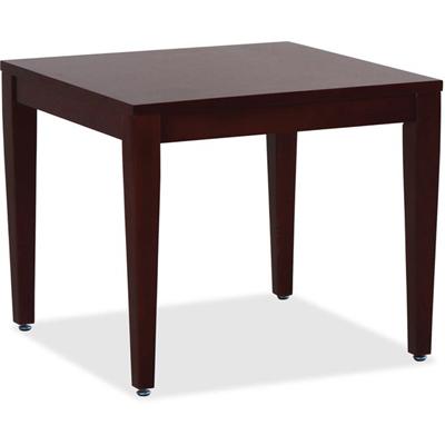 Lorell Solid Wood Corner Table - Square Top - Four Leg Base - 4 Legs - 23.60" Table Top Length x 23.60" Table Top Width - 20" Height x 23.63" Width x 23.63" Depth - Reception - Assembly Required - Solid Wood Frame Material - 1 Each