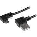 StarTech.com Micro-USB Cable with Right-Angled Connectors - M/M - 2m (6ft) - 6.56 ft USB/USB-B Data Transfer Cable for Tablet, Smartphone, Notebook, Portable Hard Drive, Computer, PC, External Hard Drive - First End: 1 x 4-pin USB 2.0 Type A - Male -