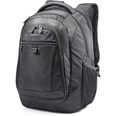 Samsonite Tectonic 2 Carrying Case (Backpack) for 15.6" iPad Notebook - Black - Shock Resistant Interior, Slip Resistant Shoulder Strap - Poly Ballistic Body - Tricot Interior Material - Shoulder Strap, Handle - 16.9" Height x 12.2" Width x 8.2" Dept