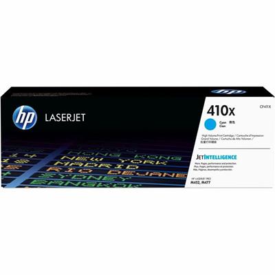 HP 410X Original High Yield Laser Toner Cartridge - Single Pack - Cyan - 1 Each - 5000 Pages