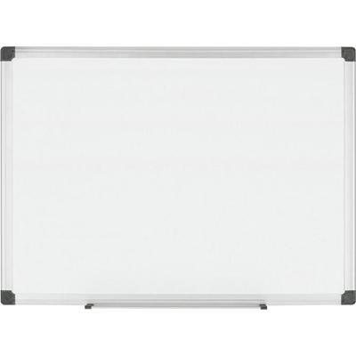 MasterVision Maya Series Magnetic Dry-Erase Board - 36" (3 ft) Width x 24" (2 ft) Height - White Porcelain Surface - Silver Aluminum Frame - Rectangle - Horizontal/Vertical - Magnetic - Stain Resistant, Scratch Resistant, Sturdy, Accessory Tray, Ghos