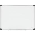MasterVision Maya Series Magnetic Dry-Erase Board - 72" (6 ft) Width x 48" (4 ft) Height - White Porcelain Surface - Silver Aluminum Frame - Rectangle - Horizontal/Vertical - Magnetic - Accessory Tray, Stain Resistant, Scratch Resistant, Sturdy, Ghos
