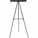 MasterVision 3-leg Display Easel - 25 lb Load Capacity - 63" Height x 28.50" Width x 32" Depth - Tabletop, Floor - Metal, Aluminum, Plastic - Black