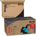 Wypall Power Clean L40 Extra Absorbent Towels - 12" Width x 23" Length - White - 45/Box - 1 Carton