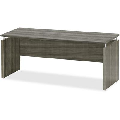 Mayline Medina Credenza - 29.5" Height x 72" Width x 20" Depth x 1" Thickness - Beveled Edge - Finish: Gray Steel Laminate - Water Resistant, Stain Resistant, Abrasion Resistant, Durable, Modesty Panel, Leveling Glide - 1 Each