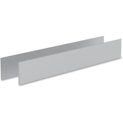 Mayline Gray Laminate Conference Table Modesty Panel - Contemporary - 12" Width x 82.40" Depth x 11" Height - Stain Resistant, Water Resistant, Abrasion Resistant - Steel - Gray, Silver, Laminate - 1 Each