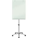 Quartet Infinity Mobile Easel with Glass Dry-Erase Board - 24" (2 ft) Width x 77" (6.4 ft) Height - Silver Tempered Glass Surface - Rectangle - Magnetic - Accessory Tray, Locking Casters, Stain Resistant, Ghost Resistant, Durable, Mobility, Adjustabl