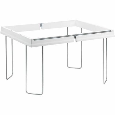 Smead Heavy-Duty Adjustable Hanging Folder Frame - Letter - 16" to 24" Long - Steel, Plastic - White - 1 Box