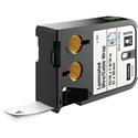 Dymo XTL Laminated Wire/Cable Wrap - x 53/64" Width x 1 17/32" Length - Rectangle - Thermal Transfer - Black on White - Vinyl - Laminated - Oil Resistant, Chemical Resistant, Abrasion Resistant, Fade Resistant, Easy Peel, Temperature Resistant, Durab