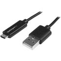 StarTech.com 1m 3 ft Micro-USB Cable with LED Charging Light - M/M - USB to Micro USB Cable - 3.28 ft USB/USB Micro-B Data Transfer Cable for Phone, Tablet, Notebook, Computer - First End: 1 x 4-pin USB 2.0 Type A - Male - Second End: 1 x 5-pin Micro