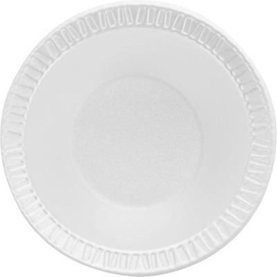 Dart Concorde Compliments 6 oz Nonlaminated Foam Bowls - Serving - Disposable - White - Textured - Foam Body - 125/Bag - 8 / Carton