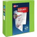Avery&reg; Heavy-Duty View Binders with One Touch EZD Rings - 4" Binder Capacity - Letter - 8 1/2" x 11" Sheet Size - 780 Sheet Capacity - 780 x 4" Ring(s) - Fastener(s): Ring - Pocket(s): 4, Internal - Polypropylene - Chartreuse - Adhesive, Clear Ov