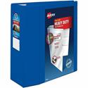 Avery&reg; Heavy-Duty View Binders with One Touch EZD Rings - 5" Binder Capacity - Letter - 8 1/2" x 11" Sheet Size - 1050 Sheet Capacity - 1050 x 5" Ring(s) - Fastener(s): Ring - Pocket(s): 4, Internal - Polypropylene - Pacific Blue - Adhesive, Dura