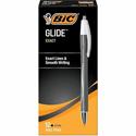 BIC Glide Exact Retractable Ballpoint - Fine Pen Point - Retractable - Black Ink - 1 Dozen