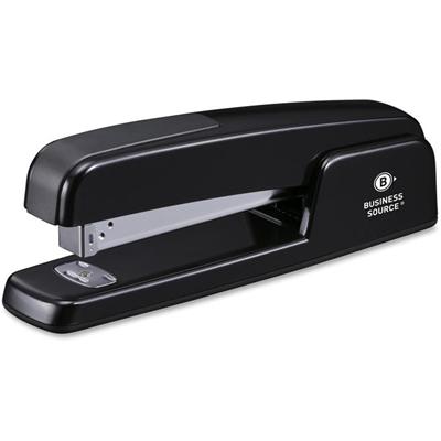 Business Source Die-cast Stapler - Staples Upto 20 Sheet - Holds Upto 210 Staple - Full Strip - Top Loading - Black - Die-cast - 1 Each