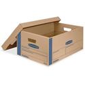 Bankers Box SmoothMove Moving Boxes - Internal Dimensions: 15" Width x 24" Depth x 10" Height - External Dimensions: 15.9" Width x 25.4" Depth x 10.3" Height - Media Size Supported: Legal - Lid Lock Closure - Double Wall - 32 ECT - Board, Corrugated 