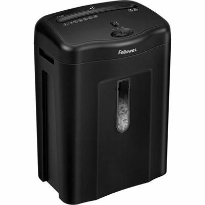 Fellowes Powershred 11C Crosscut Shredder - Non-continuous Shredder - Cross Cut - 11 Per Pass - for shredding Paper, Credit Card, Paper Clip, Staples - 0.156" x 1.560" Shred Size - P-4 - 5 Minute Run Time - 30 Minute Cool Down Time - 4.80 gal Wastebi