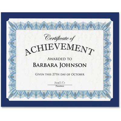 Geographics Recycled Certificate Holder - Navy - 30% Recycled - 10 / Pack