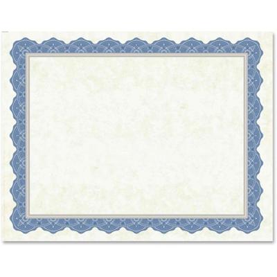 Geographics Drama Blue Border Blank Certificates - 8.5" Width x 11" Length - Inkjet, Laser Compatible - Blue Border - 1 Pack