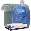 Genuine Joe Low Density Can Liners - 60 gal Capacity - 58" Length x 38" Width x 1.40 mil (36 Micron) Thickness - Low Density - Clear - Recycled - 100 / Carton