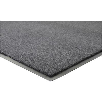Genuine Joe Silver Series Indoor Entry Mat - Building, Carpet, Hard Floor - 10 ft Length x 36" Width - Plush - Charcoal - 1 Each