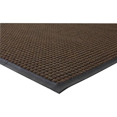 Genuine Joe Waterguard Floor Mat - Floor - 10 ft Length x 36" Width - Rectangular - Rubber - Brown - 1 Each
