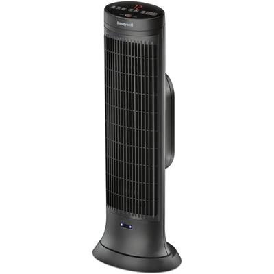 Honeywell Motion Sensor Ceramic Heater - Ceramic - 1500 W - 2 x Heat Settings - Timer - 1500 W - Oscillation - Indoor - Tower - Dark Gray