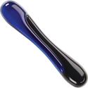 Kensington Duo Gel Wave Keyboard Wrist Rest - 0.41" Height x 18.88" Width x 3.50" Depth - Black & Blue - 1 Each