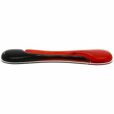 Kensington Duo Gel Wave Keyboard Wrist Rest - 18.88" Width x 3.50" Depth - Red, Black - Gel - Slip Resistant - 1 Each