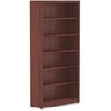 Lorell Chateau Series Bookshelf - x 1.5" Thickness Top, 72.5" Height x 36" Width x 11.6" Depth Bookshelf - 6 Shelve(s) - Reeded Edge - Material: P2 Particleboard - Durable, Sturdy - For Office, Book - 1 Each