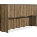 Lorell Chateau Series Hutch - 36.5" Height x 66.1" Width x 14.8" Depth Hutch, x 1.5" Thickness Top - 4 Door(s) - Reeded Edge - Material: P2 Particleboard - Finish: Walnut, Laminate - Durable - For Office - 1 Each
