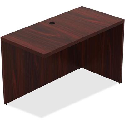 Lorell Chateau Series Return - 30" Height x 47.3" Width x 23.6" Depth Desk, x 1.5" Thickness Top - Reeded Edge - Material: P2 Particleboard - Finish: Mahogany, Laminate - Durable, Modesty Panel, Grommet, Cord Management - For Office - 1 Each